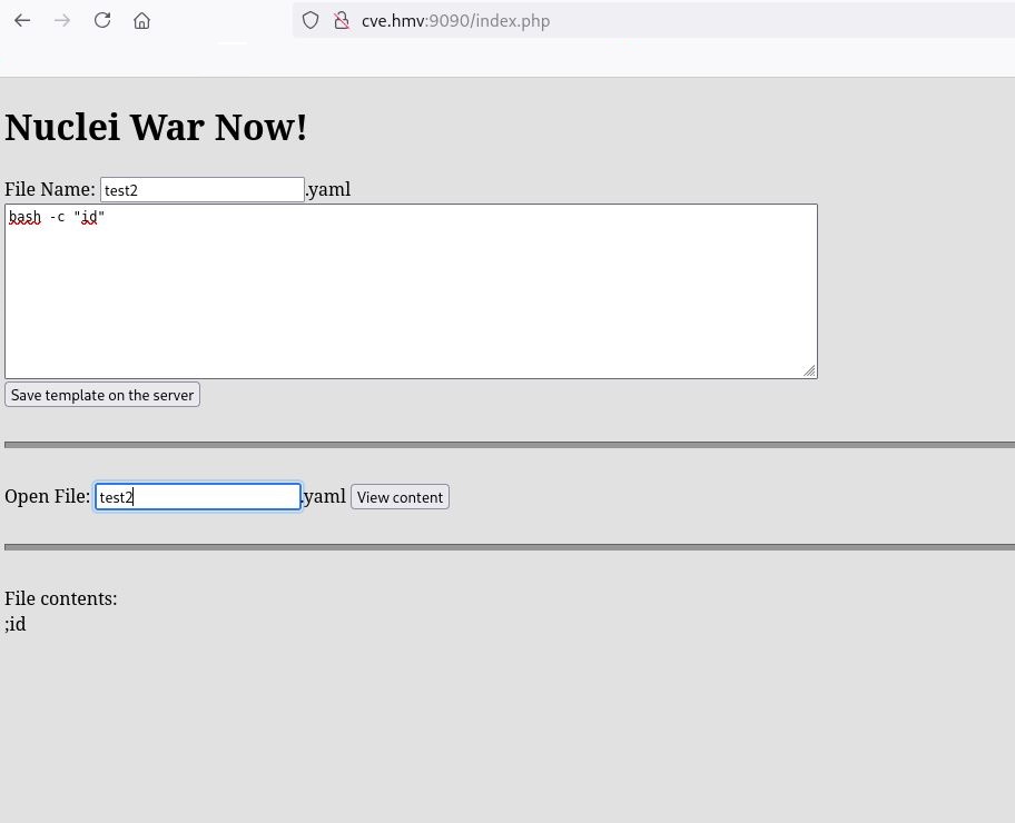 Webanwendung auf Port 9090 zum Anlegen und Ausgeben von YAML-Dateien