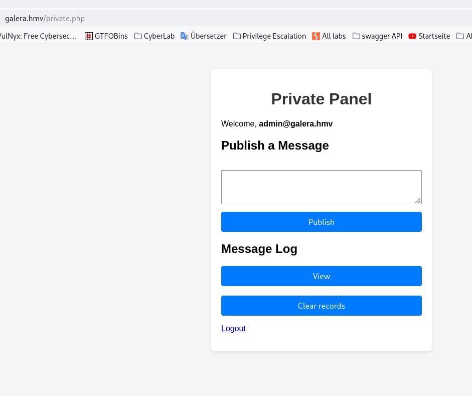 Erfolgreicher Admin-Login nach Passwortänderung